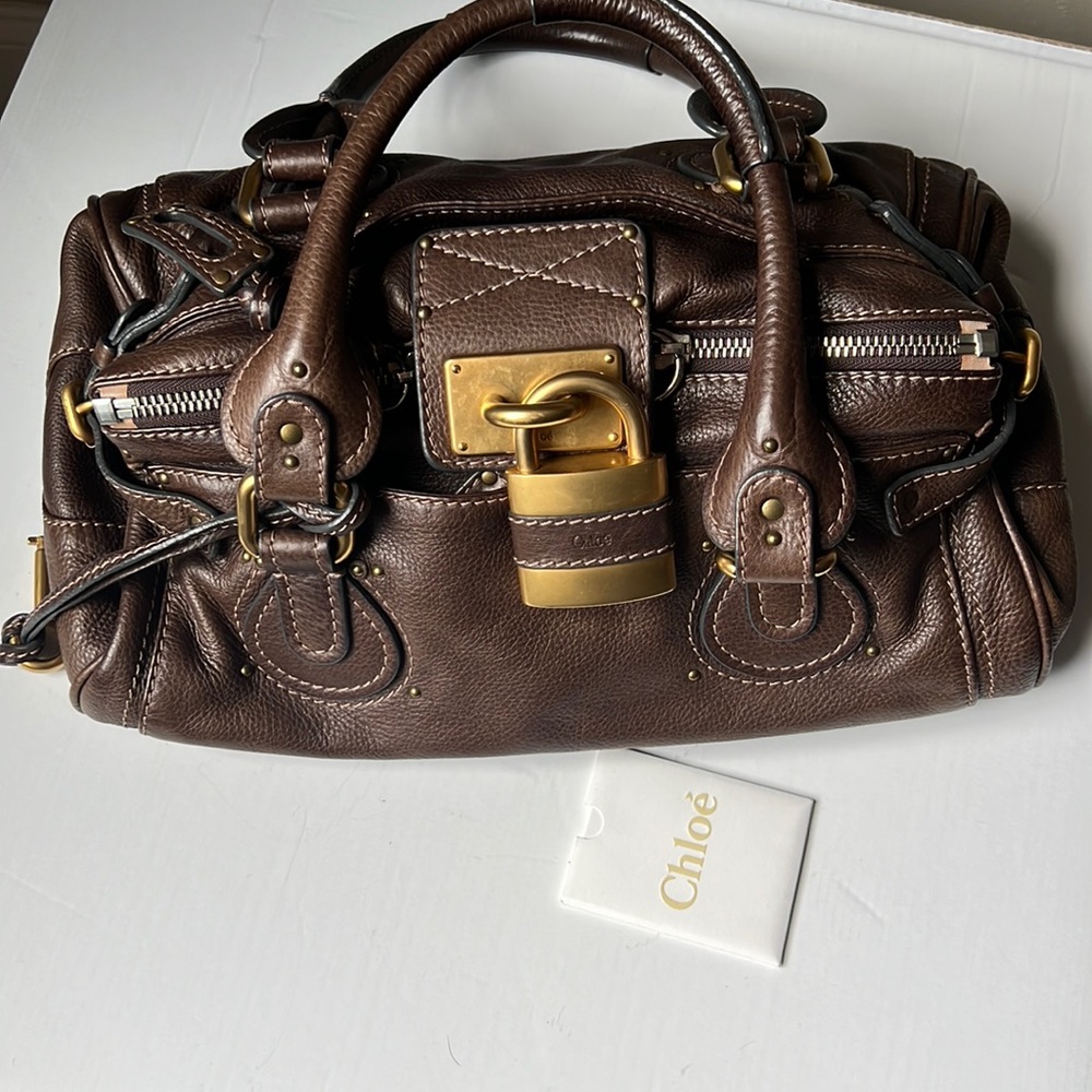 Chloe Brown leather paddington purse